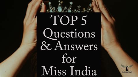 beauty pageant questions with answers